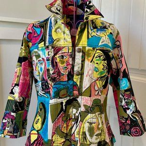 PICASSO- Inspired,  Colorful Jacket